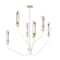 Maxim Lighting Regent 6-Light Pendant, Light French Gray/Natural Aged Brass 16176CLLFGNAB - alternate 1